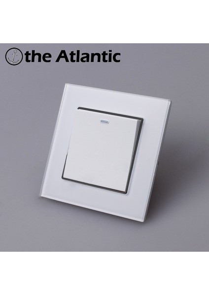 Atlantik Anahtarı 1 Gang Anahtarı Lüks Kristal Cam Panel Işık Anahtarı Basma Düğmesi Duvar Anahtarı Interruptor 16A Standart (Yurt Dışından) fırsatları