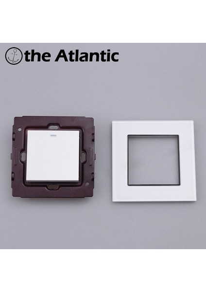 Atlantik Anahtarı 1 Gang Anahtarı Lüks Kristal Cam Panel Işık Anahtarı Basma Düğmesi Duvar Anahtarı Interruptor 16A Standart (Yurt Dışından) indirimleri