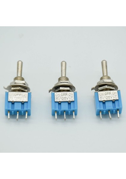Adet On-Off-On 3 Pin 3 Pozisyon Mini Mandallama Geçiş Anahtarı Spdt Ac 125 V/6A 250 V/3A (Yurt Dışından)