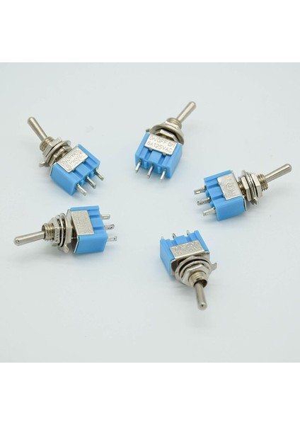 Adet On-Off-On 3 Pin 3 Pozisyon Mini Mandallama Geçiş Anahtarı Spdt Ac 125 V/6A 250 V/3A (Yurt Dışından)