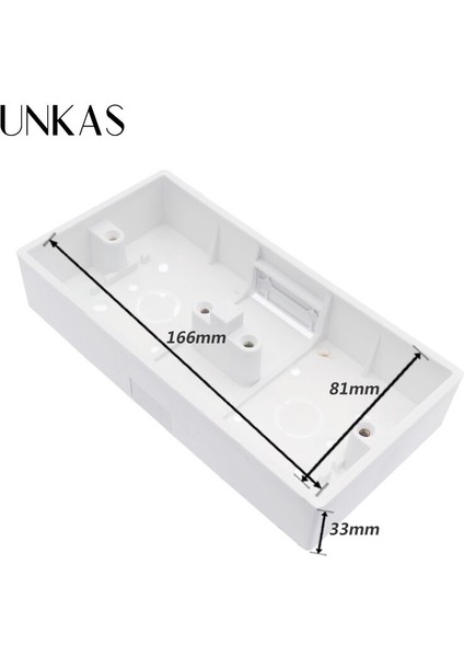 Unkas Harici Montaj Kutusu 172MM*86MM*33MM 86 Tip Çift Dokunmatik Anahtarlar Veya Prizler Için Duvar Surunun Her Konumuna Uygulanır (Yurt Dışından) indirimleri