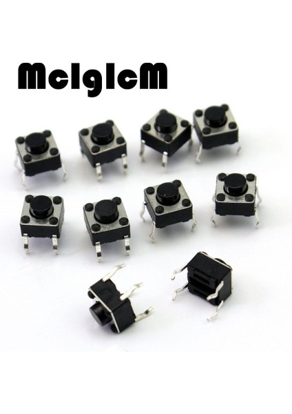 H013-11 200 Adet Mini Anlık Dokunsal Basmalı Düğme Anahtarı 6*6*5mm 4 Pin Tuşları Düğmesi Dıp 6*6*5 (Yurt Dışından) fiyatları