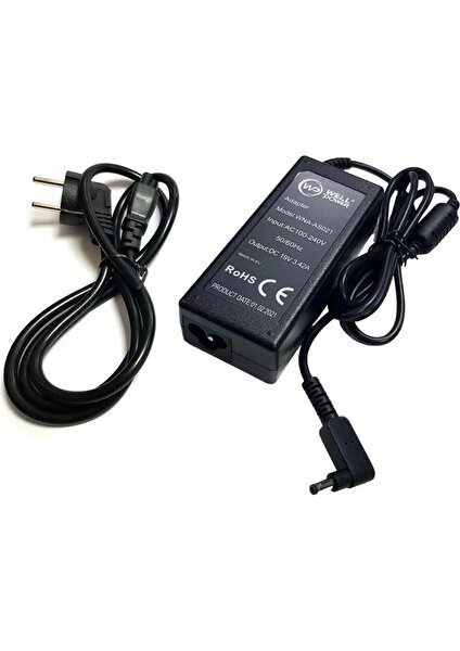 19V 3.42A Notebook Adaptör 4.0X1.35MM Jak Fişli