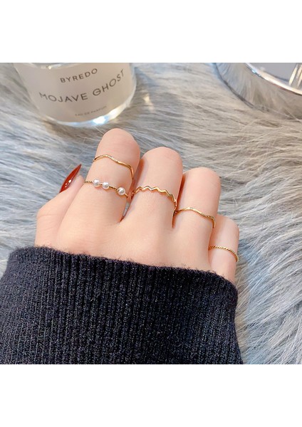 Kadın Modası Yüzük Seti RING-J115 Gold (Yurt Dışından)