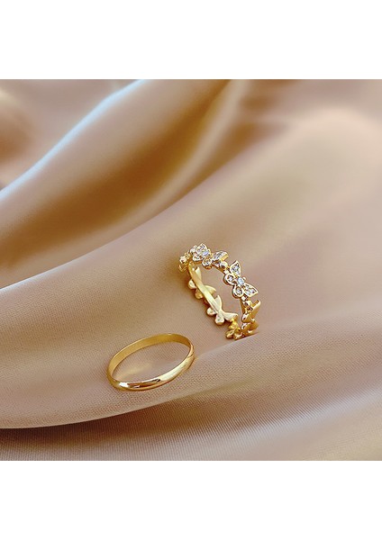 Kadın Modası Yüzük Seti RING-J166 Gold (Yurt Dışından)
