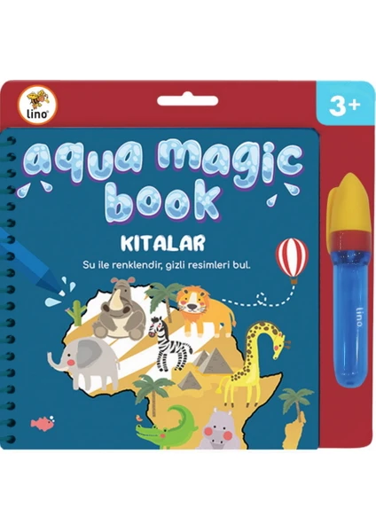 Aqua Magic Book Kıtalar Sihirli Boyama Kitabı