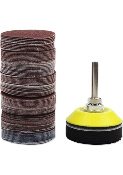 Inç 100 Adet Zımpara Diskleri Ped Seti Matkap Öğütücü Için Döner Aletler ile Destek Plakası 1/4 Inç Sap 80-3000 Grit Zımpara Kağıtları Içerir (Yurt Dışından)