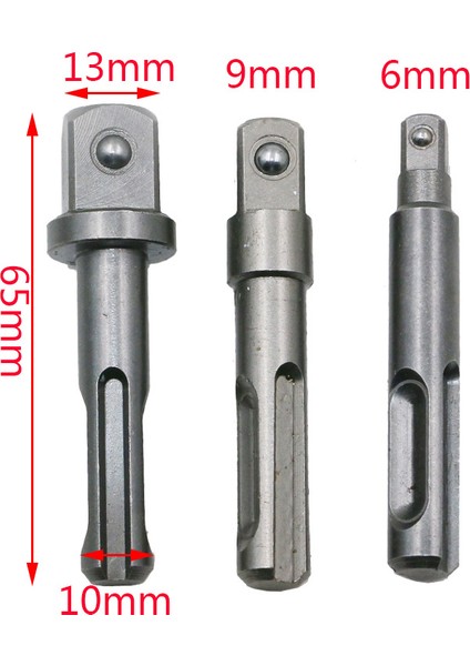 Adet/takım Sds Boru Anahtarı Matkap Somun Somun Sürücü Adaptörü 3/8 1/4 1/2 ''hex Shank Darbeli Matkap Çekiç Adaptörü Araçları (Yurt Dışından)