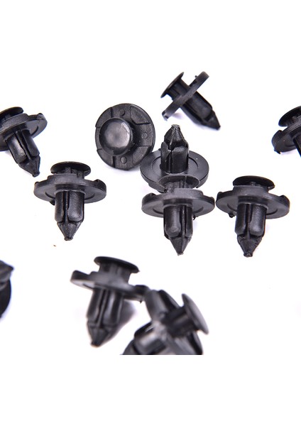 100 Adet 8mm Plastik Perçin Raptiye Çamur Flaps Tampon Çamurluk Itme Klipleri Nissan Jessica Için (Yurt Dışından)