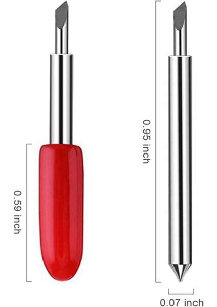 Jınmy 50 Adet 45 Derece Roland Çizim Kesici Vinil Kesici Bıçak Bıçak Yüksek Sertlik Tungsten Caide Makinesi Aracı (Yurt Dışından)