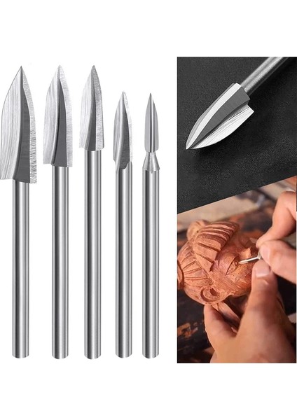 Ahşap Oyma Aletleri, 10 Pcs Gravür Matkap Ucu Ahşap El Sanatları Aracı (Yurt Dışından) modelleri