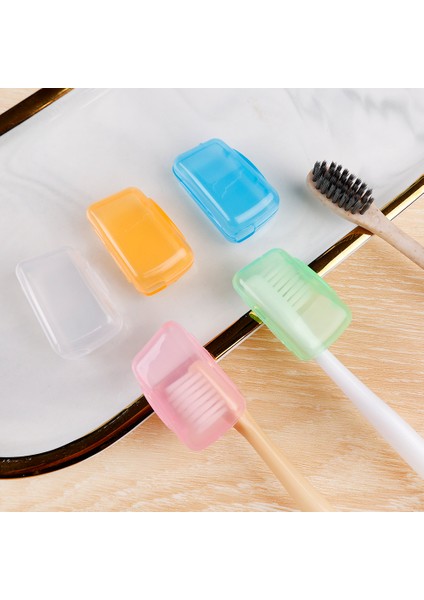 5/50 Adet Taşınabilir Diş Fırçası Başı Kapakları Seyahat Kamp Toz Geçirmez Diş Fırçası Kapağı Durumda Ev Banyo Aksesuarı (Yurt Dışından)