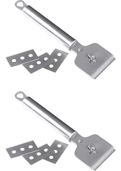 Hyqzltca 2 Takım Seramik Cam Fırın Soba Brülör Temizleyici Temizleme Kazıyıcı Kazıyıcı Indüksiyon Için Uygun, Seramik (Yurt Dışından)