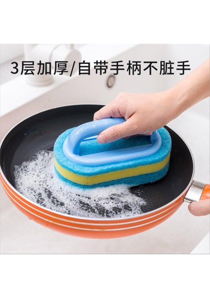 [ayak Izi] Mutfak Temizleme Banyo Tuvalet Mutfak Cam Duvar Temizleme Banyo Fırçası Sapı Sünger Banyo Alt Küvet Seramik Temizleme Araçları (Yurt Dışından)