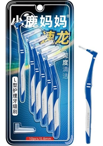 10 Adet L Şekli Diş Arası Fırça Denta Ipi Diş Arası Temizleyiciler Ortodonti Diş Diş Fırçası Beyazlatma Diş Temizleme Araçları (Yurt Dışından)