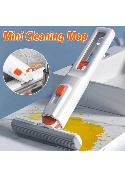 Taşınabilir Mini Sıkma Paspas Ev Mutfak Araba Temizlik Paspası Masa Temizleyici Cam Sünger Temizlik Paspası Ev Temizlik Araçları (Yurt Dışından)
