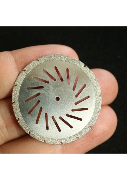 Diş Laboratuvarı Elmas Çift Taraflı Zigzag Kesme Diski Diş Kesme Alçı Disk Tekerlek Diş Laboratuvarı Aracı 35/19MM (Yurt Dışından)