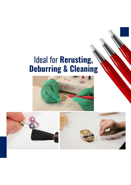 Fiberglas Çizik Fırça Kalemi 3'lü Takı, Saat, Madeni Para Temizleme, Elektronik Uygulamalar, Pas ve Korozyon Giderme (Yurt Dışından) indirimleri