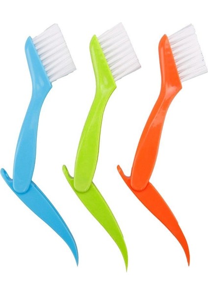 Adet Çok Fonksiyonlu Oluk Temizleme Fırçası Pencere Yarık Araçları Mutfak Banyo Temizlik Malzemeleri 6Z-BB051-BLUE (Yurt Dışından)