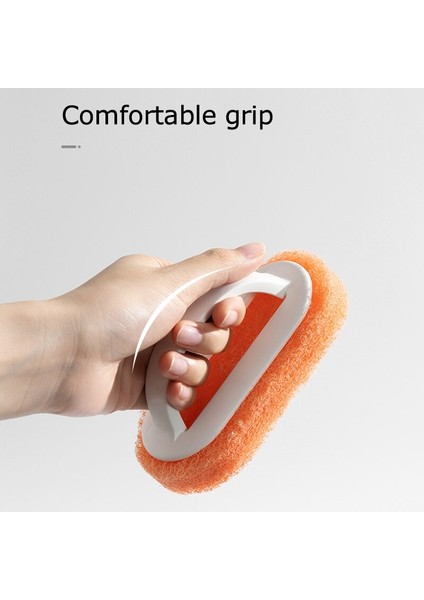 【eğlenceli Canlı】 Çok Fonksiyonlu Saplı Sünger Fırça Mutfak Banyo Temizleme Sünger Fırçası Plastik Saplı Sünger Banyo Alt Ev Mutfak Gadget (Yurt Dışından) fırsatları
