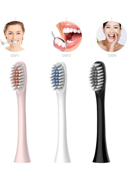 2021 Sonic Elektrikli Diş Fırçası Yetişkin Zamanlayıcı Fırça 6 Modu USB Şarj Aleti Şarj Edilebilir Diş Fırçaları Yedek Kafa Seti Tslm1 (Yurt Dışından) modelleri