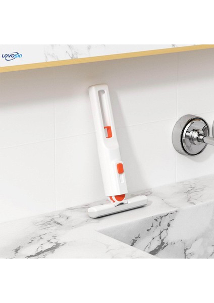 Taşınabilir Mini Paspas Asılı Tasarım Temizleme Aracı Küçük Alan Masaüstü Cam Itme Çekme Düğmesi Islak ve Ayarlanabilir Kafa (Yurt Dışından) modelleri