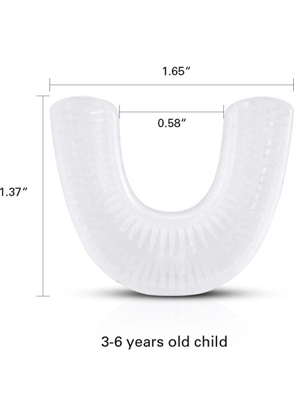 Sadece 1 Adet Fırça Başlığı (Fırça Dahil Değildir) U Tipi 360 Derece Yedek Başlık (Yurt Dışından)