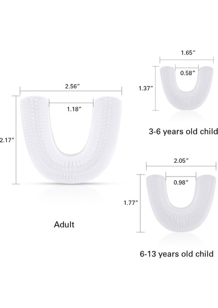 Sadece 1 Adet Fırça Başlığı (Fırça Dahil Değildir) U Tipi 360 Derece Yedek Başlık (Yurt Dışından) fiyatları