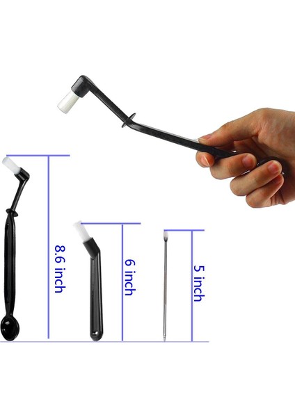 Kahve Makinesi Temizleme Fırçası, Espresso Makinesi Grup Başlığı Için Kaşık Alet Seti, 3'lü Paket, Siyah (Yurt Dışından) fiyatları