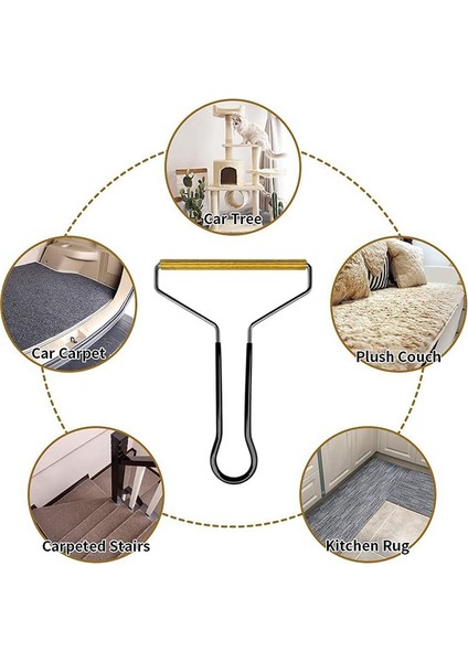 Jaerbee Evcil Hayvan Mobilya Saç Çıkarıcı Giysi Saç Çıkarıcı Epilasyon Topu Kazıma Paslanmaz Çelik Manuel Kazıma Cihazı (Yurt Dışından) indirimleri