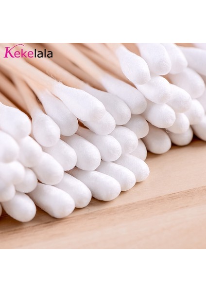 [sıcak] Kekelala 500/300/100 Adet Tek Kullanımlık Pamuklu Çubukla Ahşap Sopa Burun Kulak Temizleme Sağlık Temizlik Makyaj Araçları (Yurt Dışından) modelleri