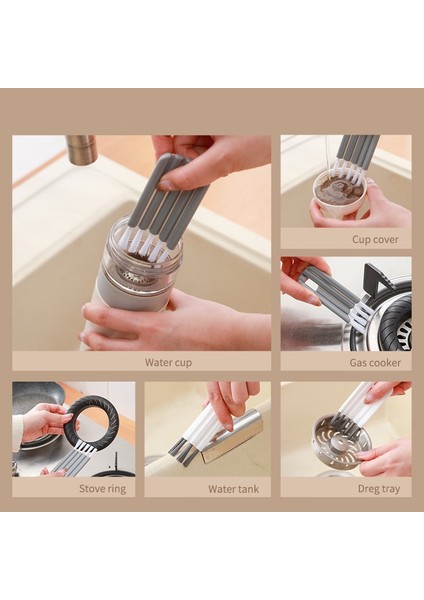 Çok Fonksiyonlu Yaratıcı Fırça Yıkanabilir Oluk Boşluğu Temizleme Fırçası Fincan Meyve ve Sebze Temizleyici Mutfak Aracı Aksesuarları (Yurt Dışından) fiyatları