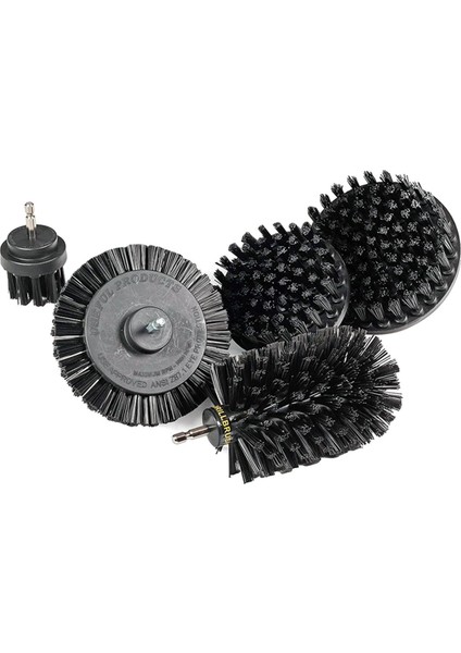 Matkap Fırçası Elektrikli Scrubber Seti Mutfak Temizleme Fırçası Aksesuarları Matkap Fırçası Aparatı Tezgah Temizleme Seti Siyah (Yurt Dışından)