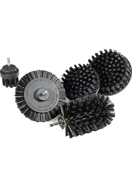 Matkap Fırçası Elektrikli Scrubber Seti Mutfak Temizleme Fırçası Aksesuarları Matkap Fırçası Aparatı Tezgah Temizleme Seti Siyah (Yurt Dışından) fiyatları