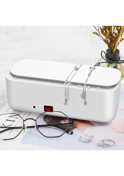 Takım USB Şarj Edilebilir Taşınabilir Takı Kolye Gözlük Izle Temizleyici Otomatik Çamaşır Makinesi A (Yurt Dışından)
