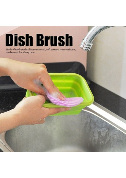 [sıcak] 3 Adet Çok Fonksiyonlu Yuvarlak Silikon Çift Taraflı Bulaşık Yıkama Fırçası Temizleme Scrubber Mutfak Malzemeleri (Yurt Dışından) fırsatları