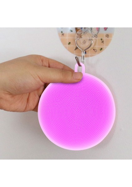 [sıcak] 3 Adet Çok Fonksiyonlu Yuvarlak Silikon Çift Taraflı Bulaşık Yıkama Fırçası Temizleme Scrubber Mutfak Malzemeleri (Yurt Dışından) indirimleri