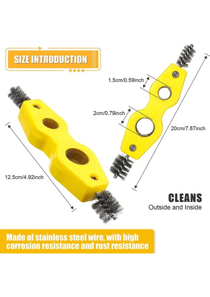 Adet Bakır Boru Fırçası Bakır Boru Temizleyici 4'ü 1 Arada Boru Fırçası (Yurt Dışından) fırsatları