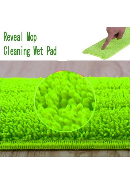 Adet Reveal Mop Temizleme Islak Pedi Tüm Sprey Moplar ve Moplar Için Yıkanabilir (Yurt Dışından)