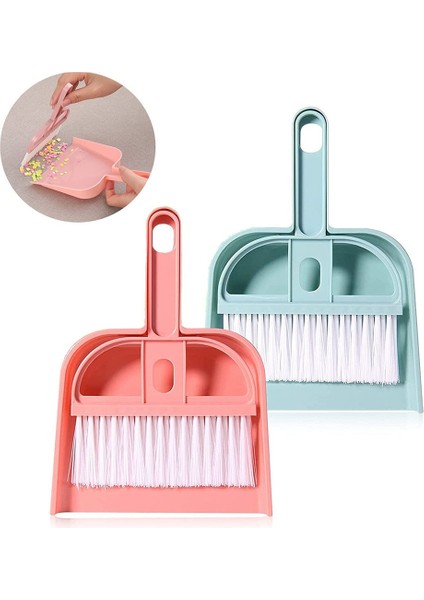[bestgo]duvara Asılı Küçük Süpürge Temizleme Fırçası Mini Pretend Montessori Materyalleri Faraş Masaüstü Süpürgesi Çöp Temizleme Küreği (Yurt Dışından)