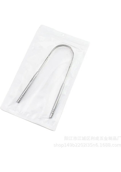 Adet Paslanmaz Çelik Dil Kazıyıcı Fırça Temizleme Ağız Hijyeni Kazıyıcı Taze Nefes Ağız Hijyeni Bakımı Dil Temizleyici Araçları (Yurt Dışından)