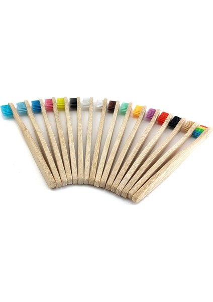 Gökkuşağı Bambu Diş Fırçası Korkuluk Fırçası Doğal Yumuşak Saç Diş Fırçası Çevre Dostu Fırçalar Ağız Temizleme Bakım Araçları (12 Adet/paket) (Yurt Dışından) modelleri