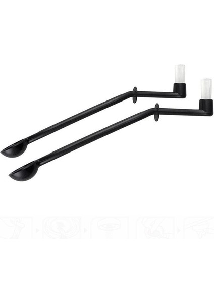 Eıtgzwas 2'si 1 Arada Kahve Makinesi Grup Başlığı Temizleme Fırçası Kaşık Açılı Deterjan Kepçesi (Yurt Dışından)