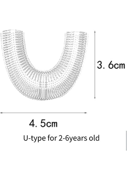 Şekli C Tipi Silikon Yedek Fırça Kafası Elektrikli Diş Fırçası Için 360 Derece Otomatik Sonic Yetişkin Çocuk Çocuk Diş (Yurt Dışından)