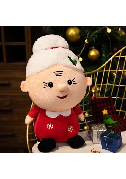 Karikatür Noel Baba Bebek Dekorasyon Noel Hediyesi Peluş Oyuncak Yastık (Yurt Dışından)