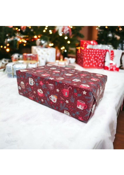 Roco Paper Italyan Premium Yılbaşı Hediye Paketleme Ambalaj Kağıdı Rulo NO:318E 70*300 cm