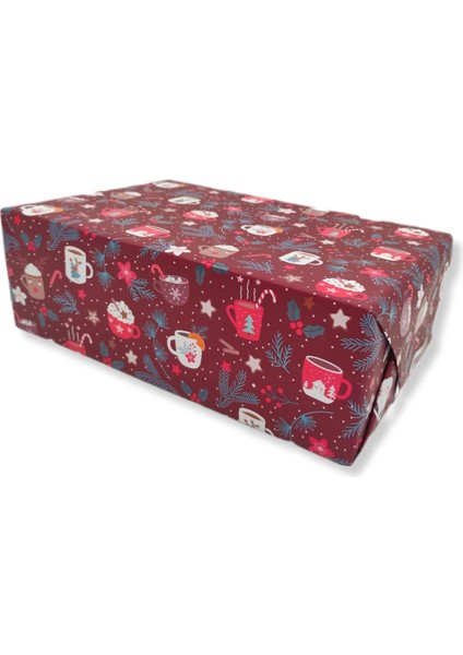 Roco Paper Italyan Premium Yılbaşı Hediye Paketleme Ambalaj Kağıdı Rulo NO:318E 70*300 cm