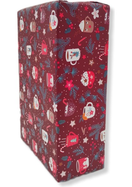 Roco Paper Italyan Premium Yılbaşı Hediye Paketleme Ambalaj Kağıdı Rulo NO:318E 70*300 cm
