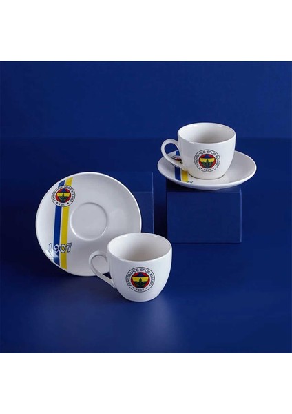 LİSANSLI FENERBAHÇE 2'Lİ PORSELEN ÇAY FİNCAN TAKIMI