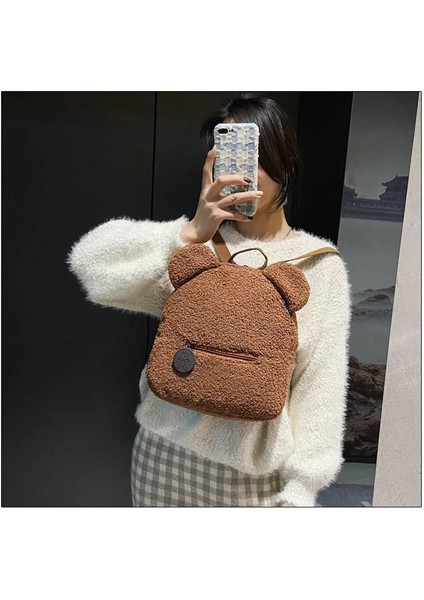 Ayı Sırt Çantaları Taşınabilir Çocuk Seyahat Alışveriş Sırt Çantaları Kadın Sevimli Ayı Şekilli Omuz Sırt Çantası (Yurt Dışından) fiyatları